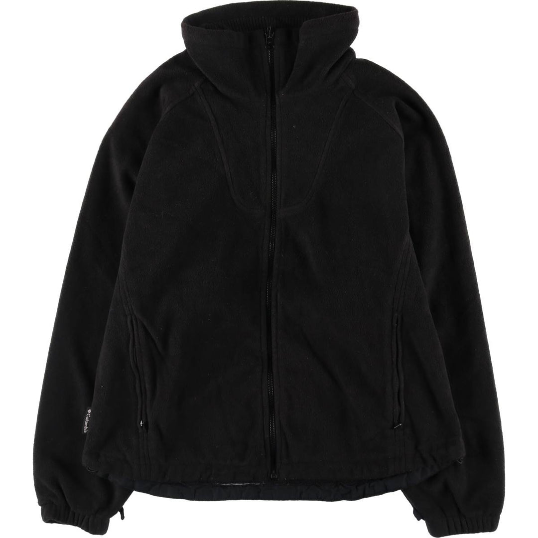 00'S Columbia fleece jacket for women, size L polyester black type Vintage Second Hand