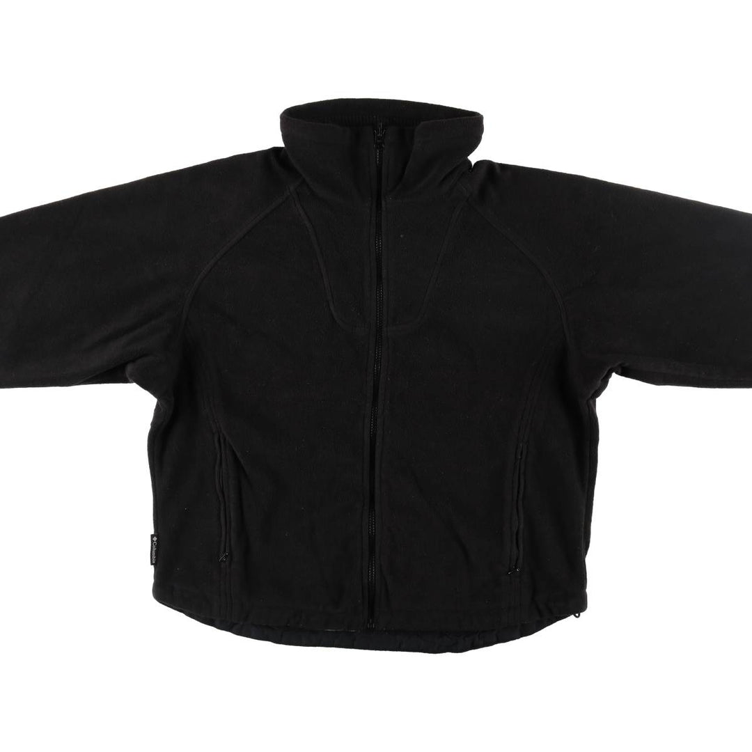 00'S Columbia fleece jacket for women, size L polyester black type Vintage Second Hand