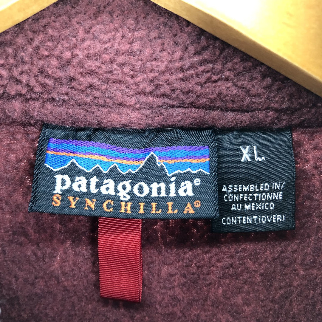 00'S Patagonia SYNCHILLA 25735FA00 Half-Zip Fleece Pullover Men's XL /eaa469975