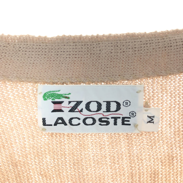 70'S Lacoste IZOD acrylic knit cardigan, men's size M, vintage / eaa469981