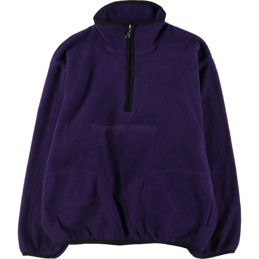 00'S WOOLRICH Half-Zip Fleece Pullover Made in USA Women's Size L unclear purple type Vintage Second Hand