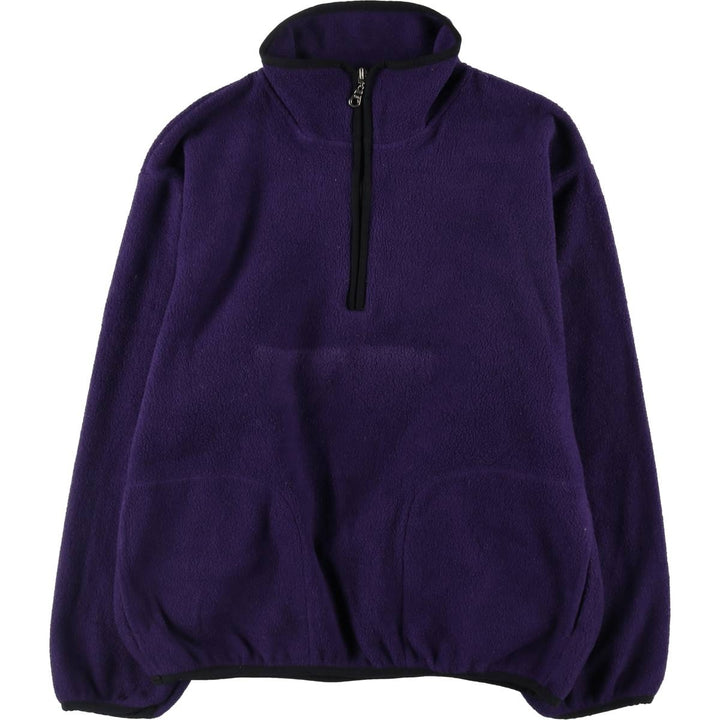 00'S WOOLRICH Half-Zip Fleece Pullover Made in USA Women's Size L unclear purple type Vintage Second Hand