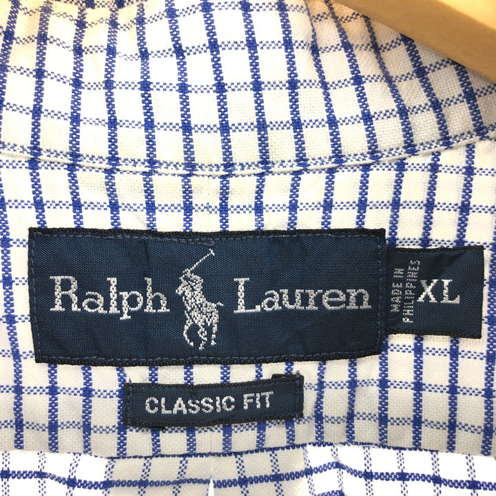 Ralph Lauren Classic Fit Long Sleeve Button Down Check Shirt Men's XL / eaa470009