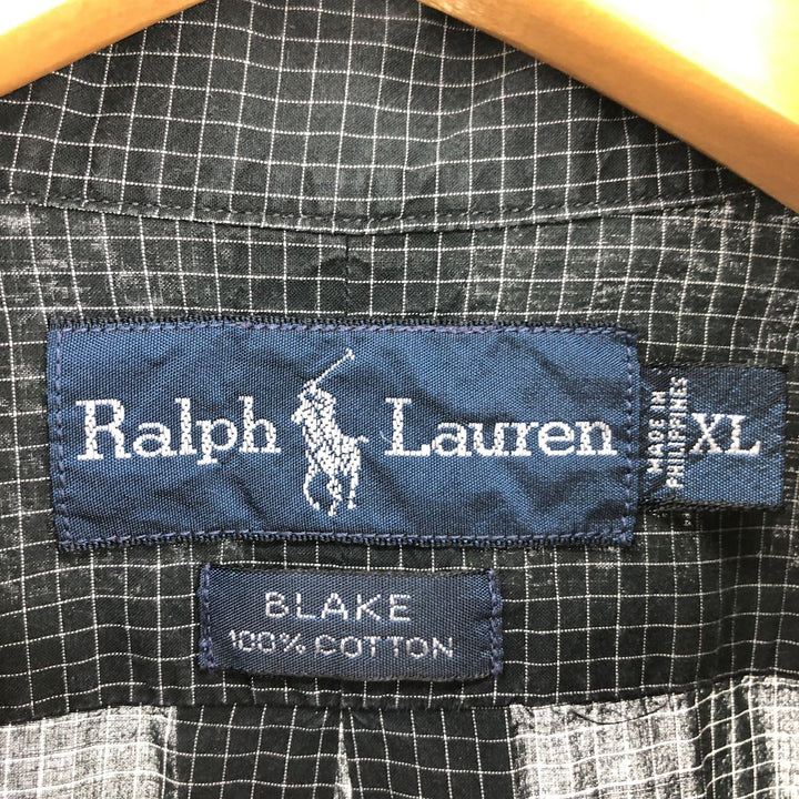 Ralph Lauren BLAKE long sleeve button down check shirt men's XL equivalent /eaa470013