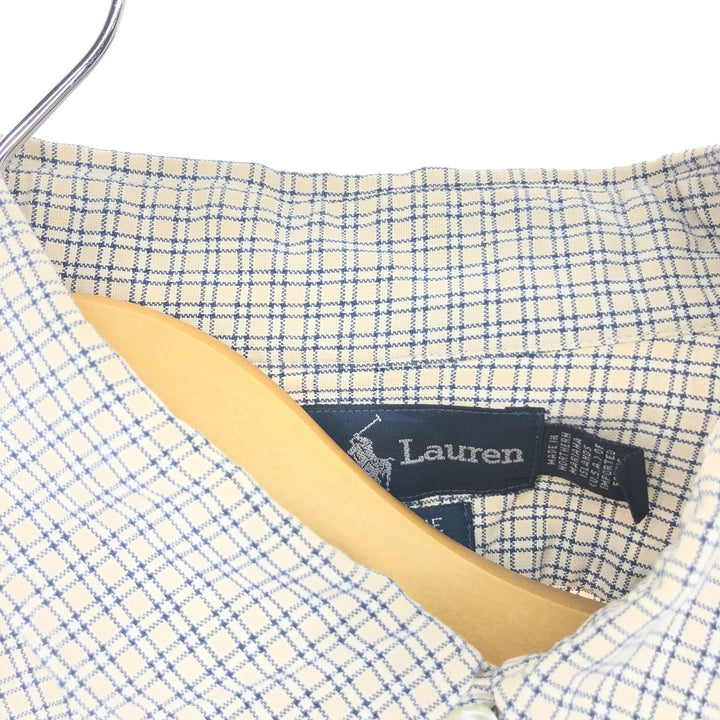 Ralph Lauren MARLOWE Long Sleeve Button-Down Check Shirt Men's XL / eaa470015