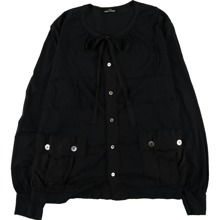 COMME des GARCONS tricot long sleeve blouse for women size M / eaa470068