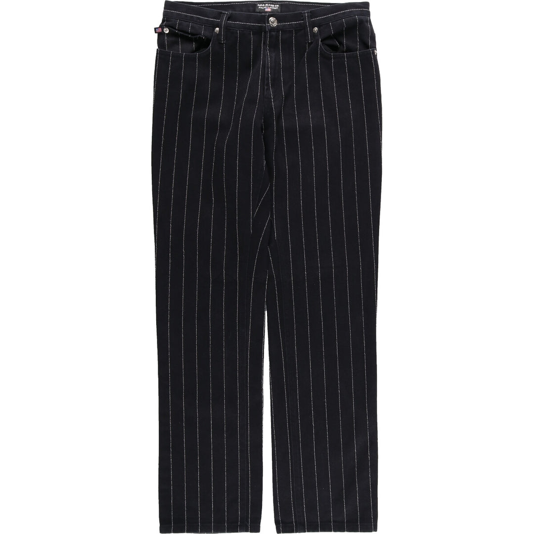 Ralph Lauren POLO JEANS COMPANY Stripe Pattern Cotton Pants Women's XL (w31) / eaa470071