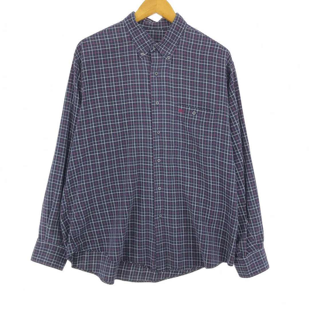 Burberry's BURBERRYS OF LONDON Long Sleeve Button-Down Check Shirt Men's XL /eaa470103