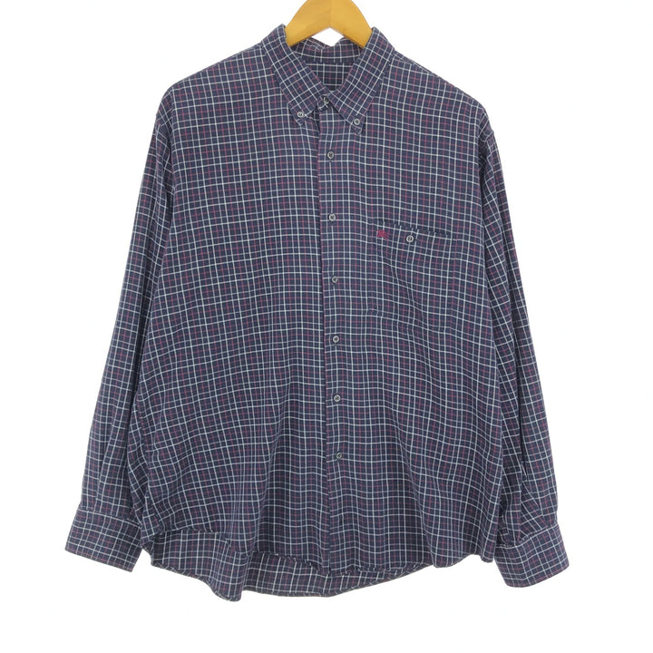 Burberry's BURBERRYS OF LONDON Long Sleeve Button-Down Check Shirt Men's XL /eaa470103