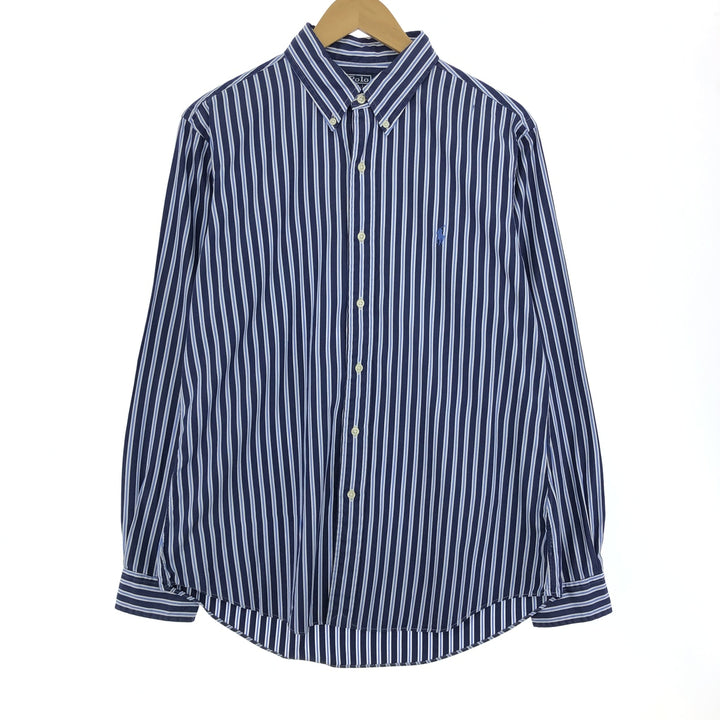 Ralph Lauren Polo by Ralph Lauren CUSTOM FIT long sleeve button down striped shirt men's size L / eaa470136