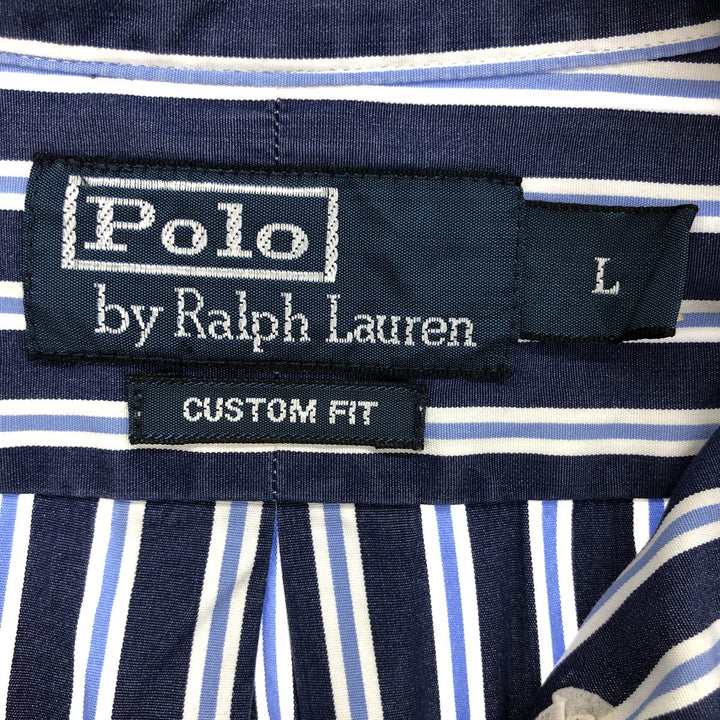 Ralph Lauren Polo by Ralph Lauren CUSTOM FIT long sleeve button down striped shirt men's size L / eaa470136