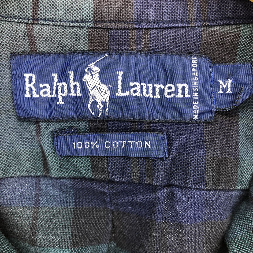 Ralph Lauren Blackwatch Check Long Sleeve Button-Down Check Shirt Men's M Size / eaa470138