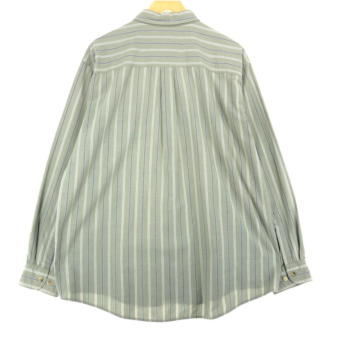 LLBean Long Sleeve Button-Down Striped Shirt Men's Size L /eaa470174