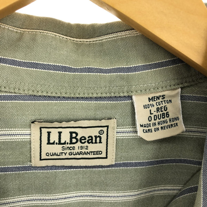 LLBean Long Sleeve Button-Down Striped Shirt Men's Size L /eaa470174