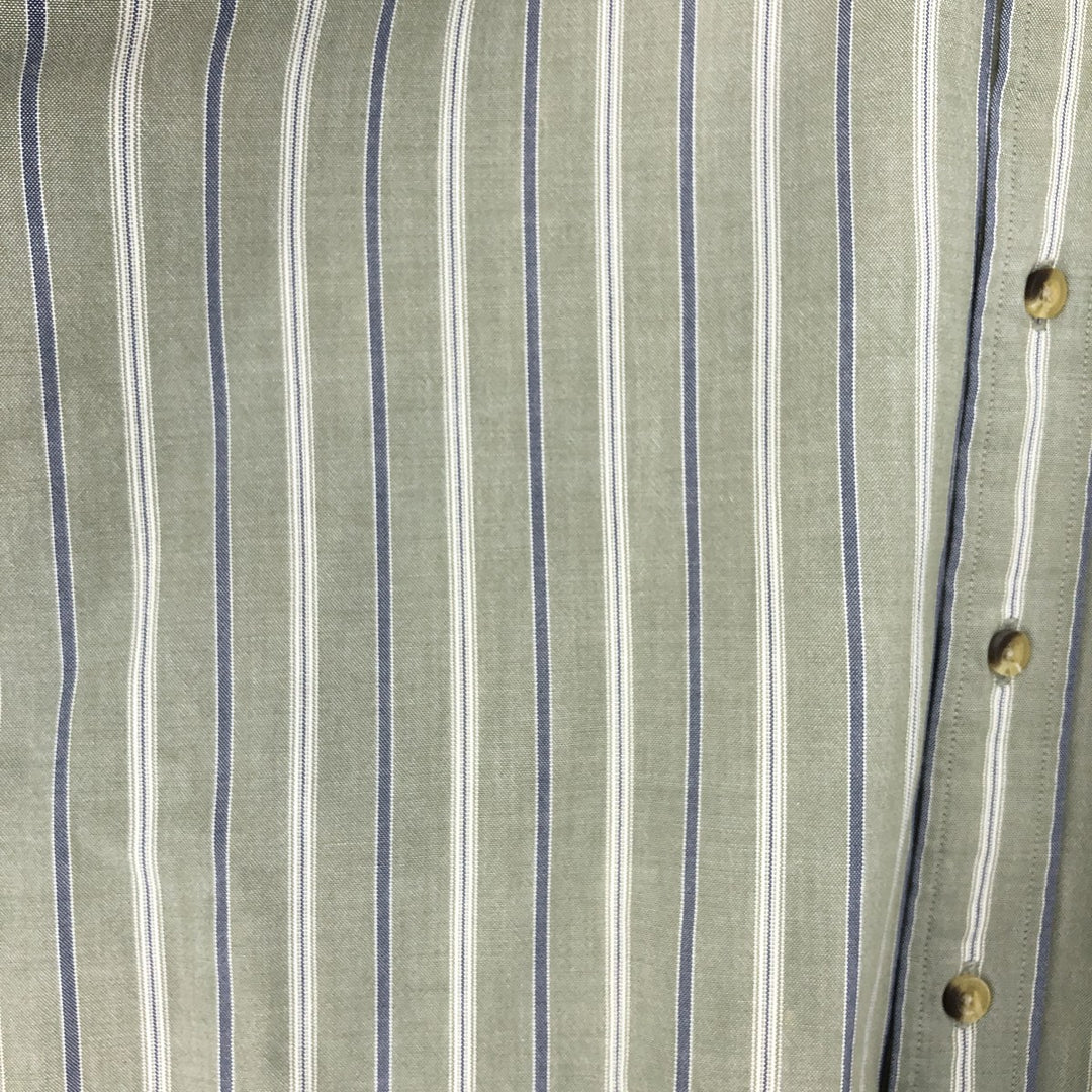 LLBean Long Sleeve Button-Down Striped Shirt Men's Size L /eaa470174