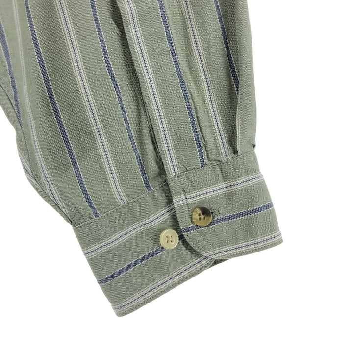 LLBean Long Sleeve Button-Down Striped Shirt Men's Size L /eaa470174