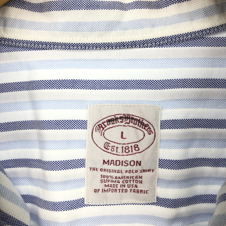 Brooks Brothers Madison Long Sleeve Button-Down Striped Shirt Made in USA Men's L / eaa470179