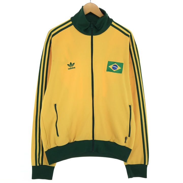 00'S adidas Originals Brazil Soccer Jersey Track Jacket Men's XL /eaa470183