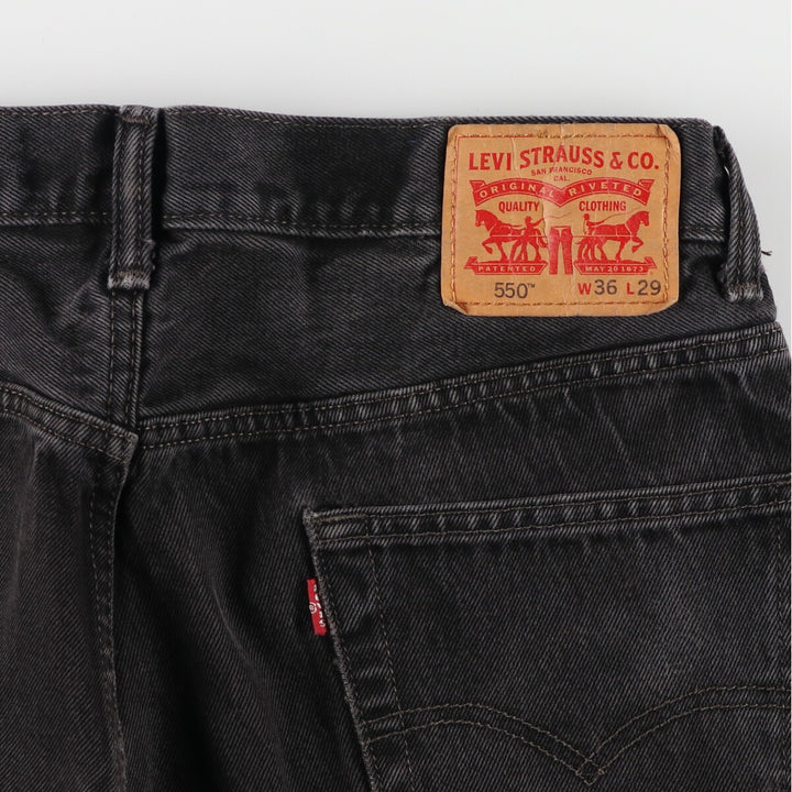 Levi's 550 Black Denim Tapered Denim Pants Men's W35 equivalent / eaa470219