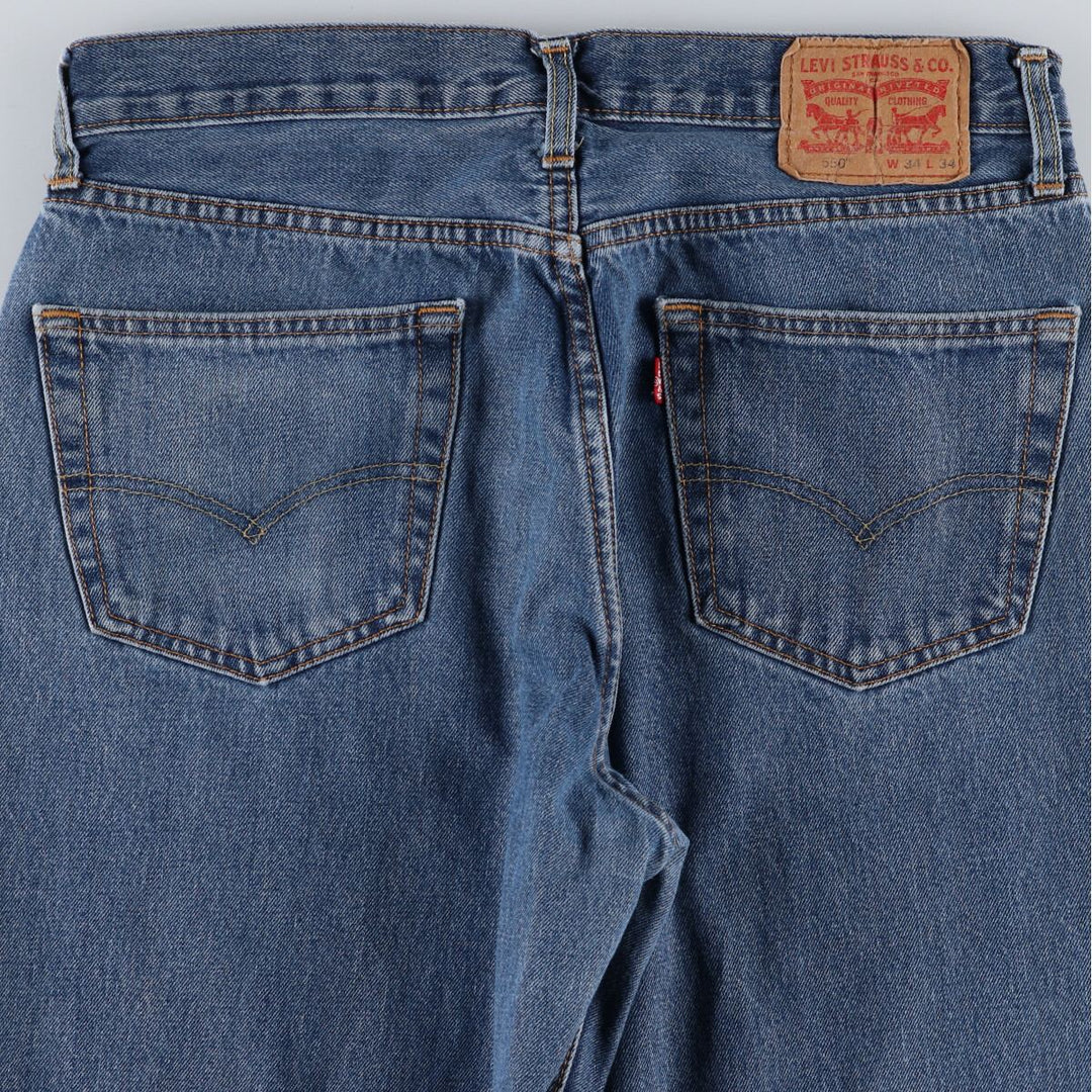 Levi's 550 tapered denim pants for men, size W34 / eaa470220