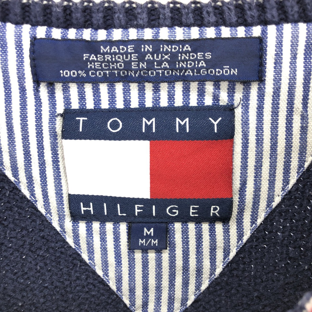 90s~ Tommy Hilfiger Cotton Knit Sweater Men's M Size Vintage / eaa470260