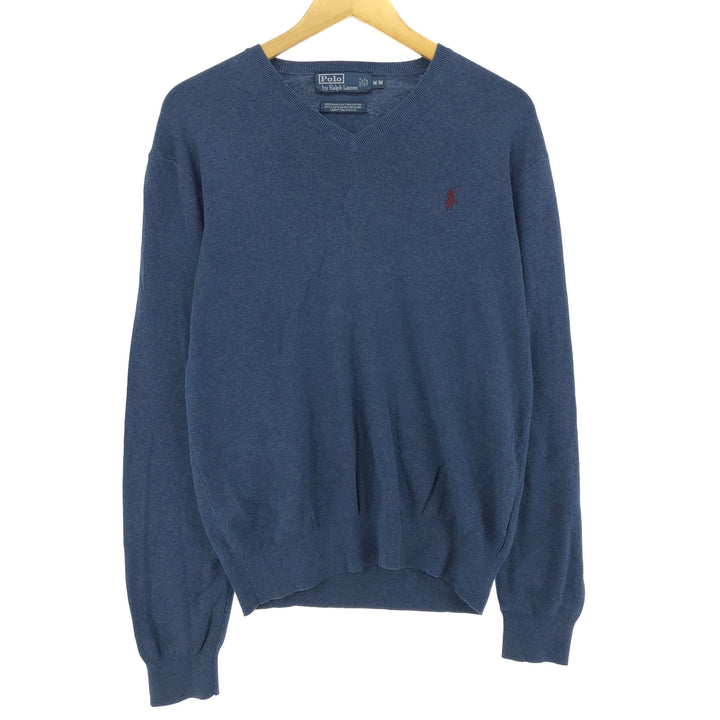 Ralph Lauren POLO by Ralph Lauren V-neck Pima cotton knit sweater, men's size M / eaa470266