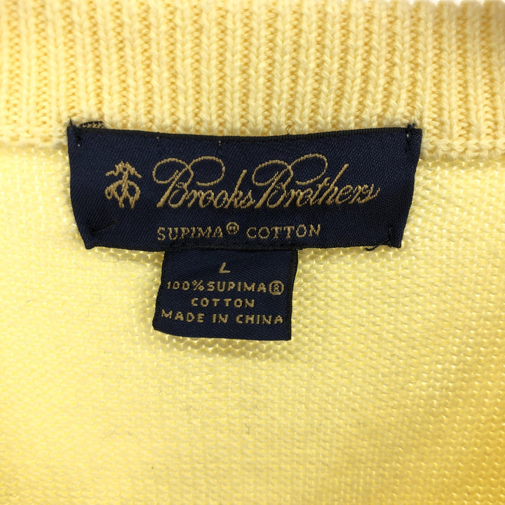 Brooks Brothers Pima Cotton Knit Sweater, Men's Size L / eaa470270