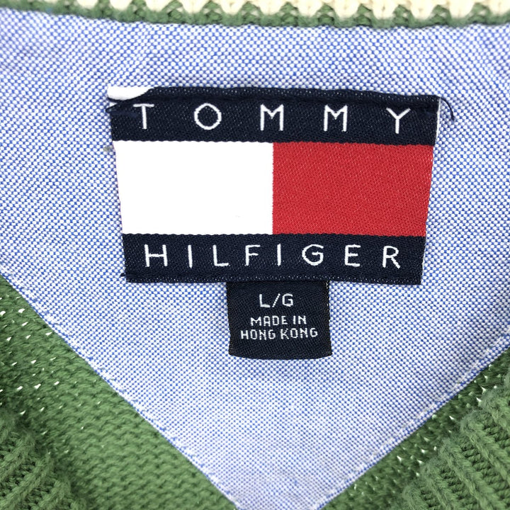 90s~ Tommy Hilfiger Cotton Knit Sweater Men's Size L Vintage /eaa470271