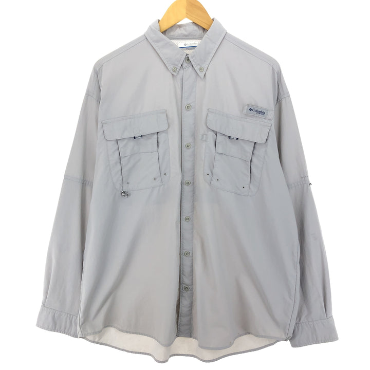 Columbia PFG OMNI-SHADE Long Sleeve Fishing Shirt, Men's L Size / eaa470339