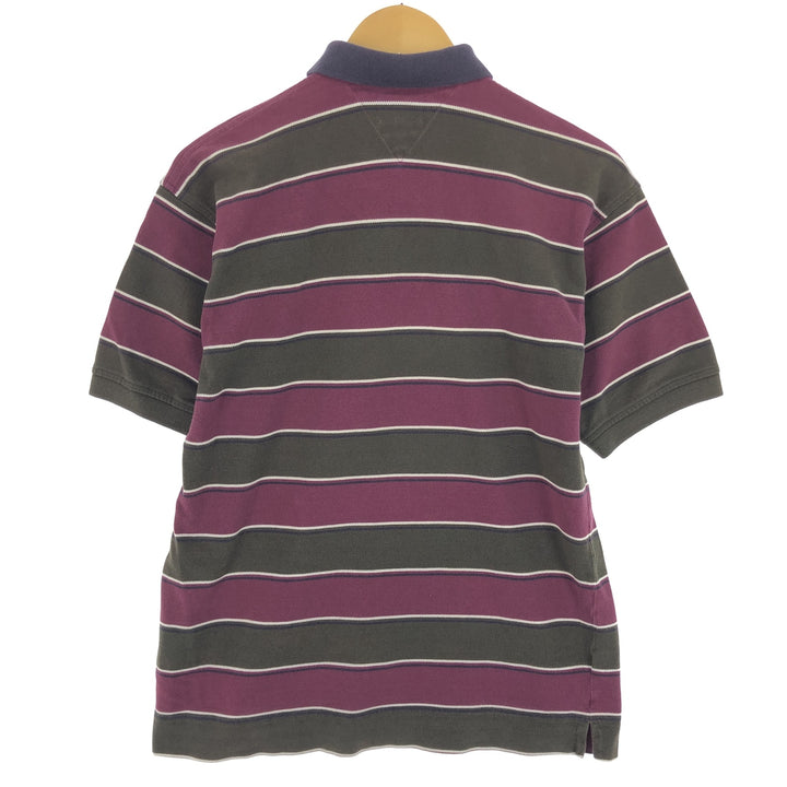 90s~ Tommy Hilfiger Short Sleeve Striped Polo Shirt Men's M Size Vintage / eaa470359