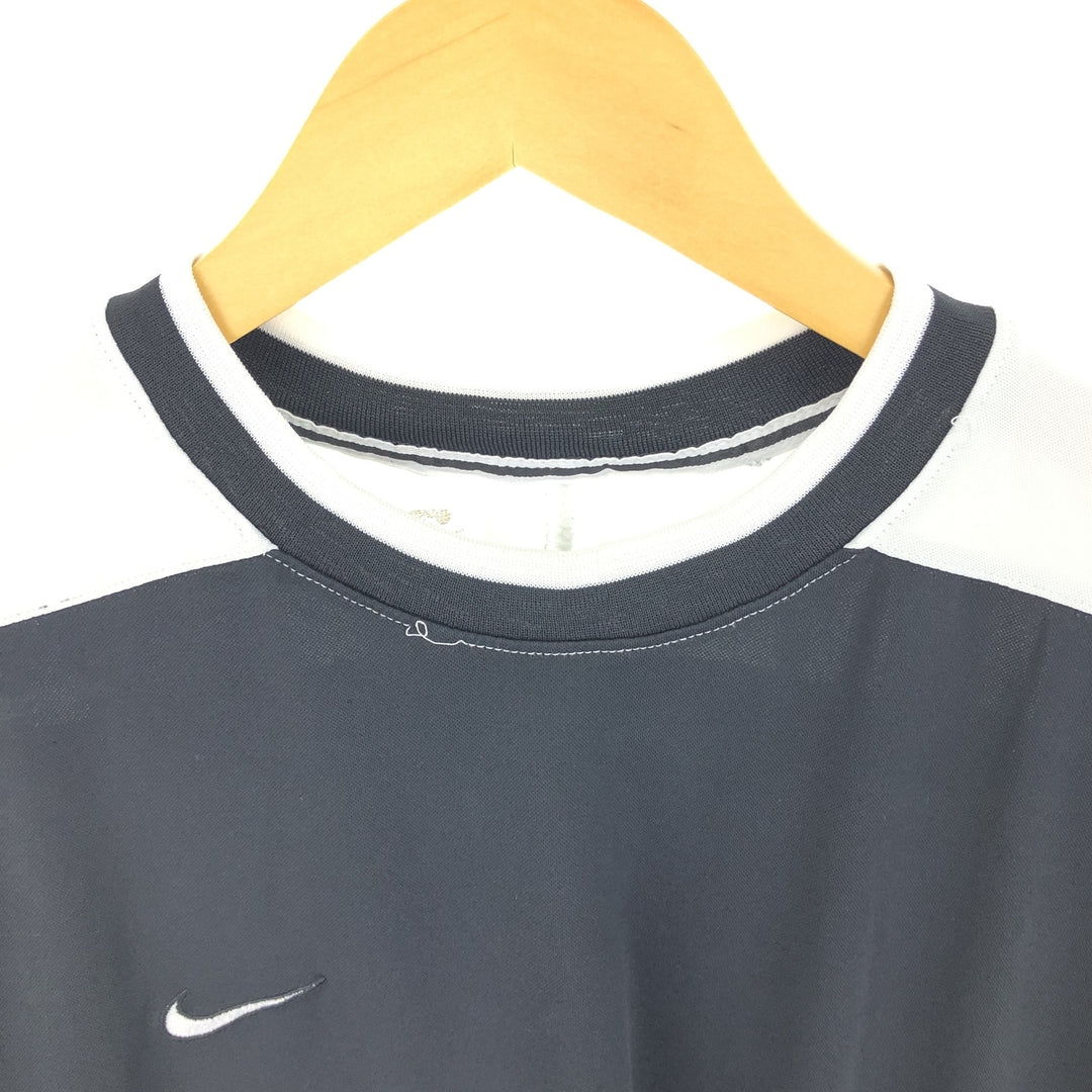 00'S Nike NIKE TEAM mock neck soccer uniform game shirt made in USA men's size L /eaa470376