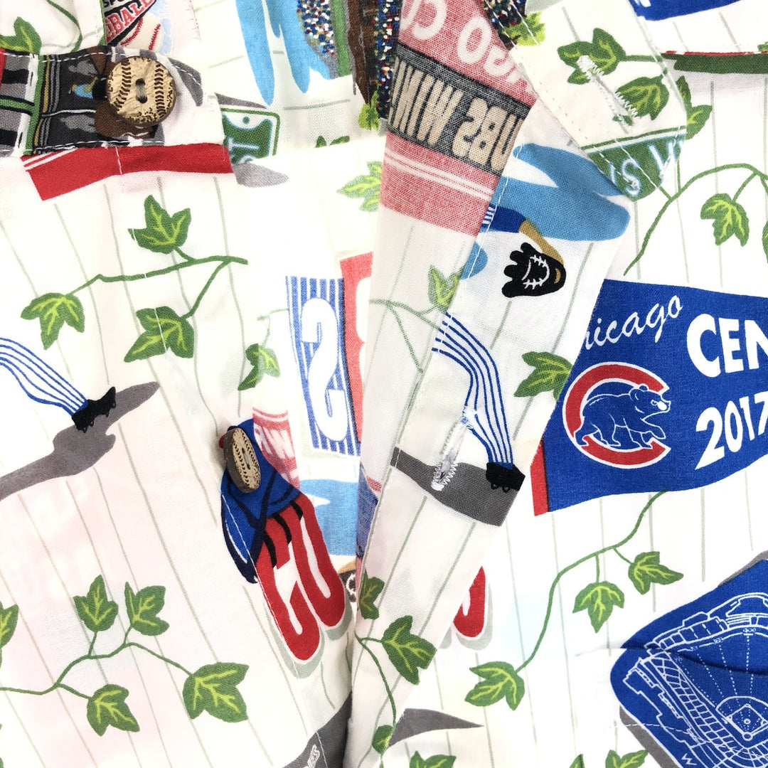 Big size Reyn Spooner MLB Chicago Cubs Hawaiian Aloha shirt, men's XXXL equivalent / eaa470382