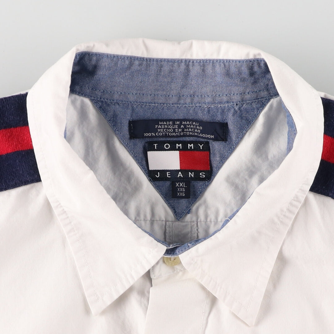 00'S Tommy Hilfiger TOMMY HILFIGER JEANS short sleeve cotton shirt men's XXL equivalent / eaa470389