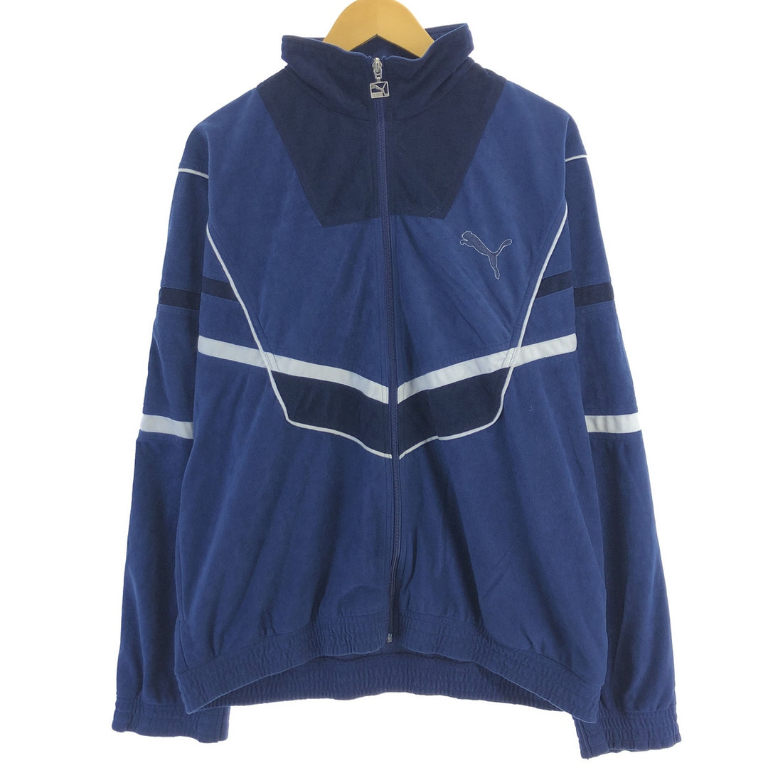 90'S PUMA Velour Jersey Track Jacket Men's Size L Vintage / eaa470479