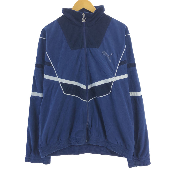 90'S PUMA Velour Jersey Track Jacket Men's Size L Vintage / eaa470479