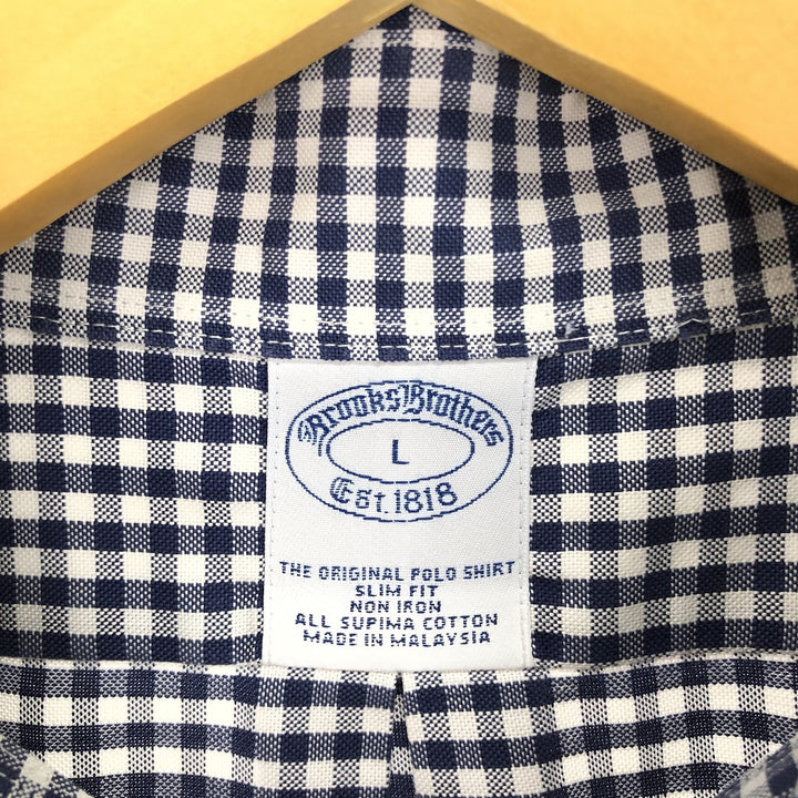 Brooks Brothers Est.1818 Long Sleeve Button-Down Check Shirt Men's Size L / eaa470502