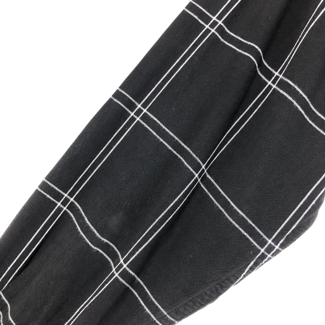 CLAIBORNE Check Pattern Long Sleeve Rayon Shirt Men's M Size /eaa470503