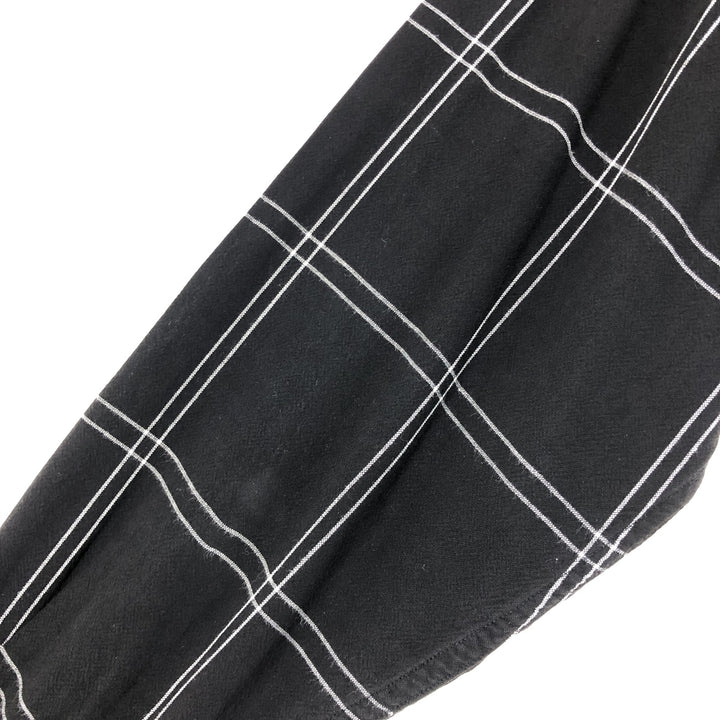 CLAIBORNE Check Pattern Long Sleeve Rayon Shirt Men's M Size /eaa470503