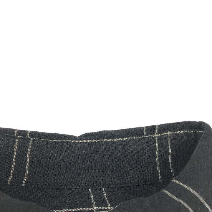 CLAIBORNE Check Pattern Long Sleeve Rayon Shirt Men's M Size /eaa470503