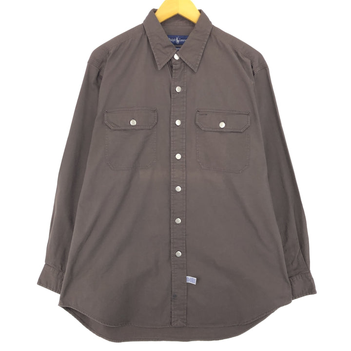 Ralph Lauren long sleeve cotton shirt, men's size L / eaa470549