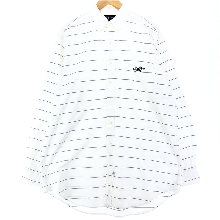 Ralph Lauren Border Pattern Long Sleeve Button Down Shirt Men's L size / eaa470606