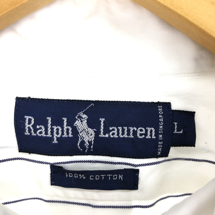 Ralph Lauren Border Pattern Long Sleeve Button Down Shirt Men's L size / eaa470606