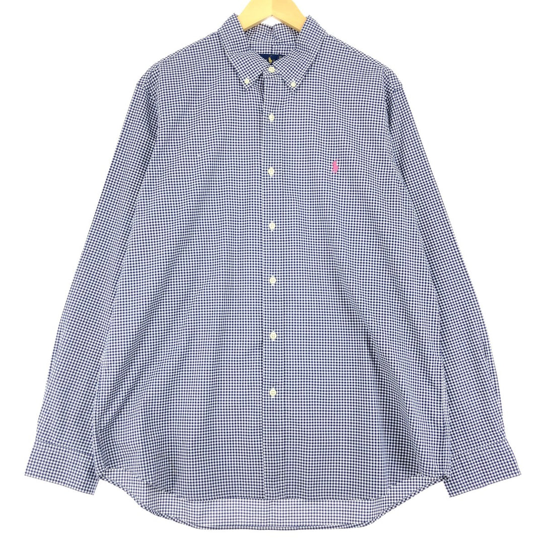 Ralph Lauren Gingham Check Long Sleeve Button-Down Check Shirt Men's XL / eaa470614