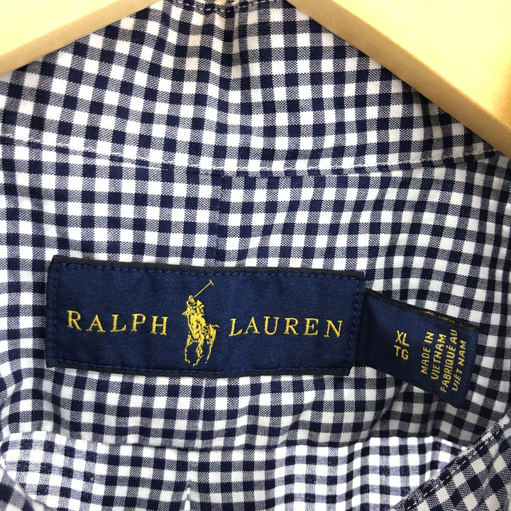 Ralph Lauren Gingham Check Long Sleeve Button-Down Check Shirt Men's XL / eaa470614