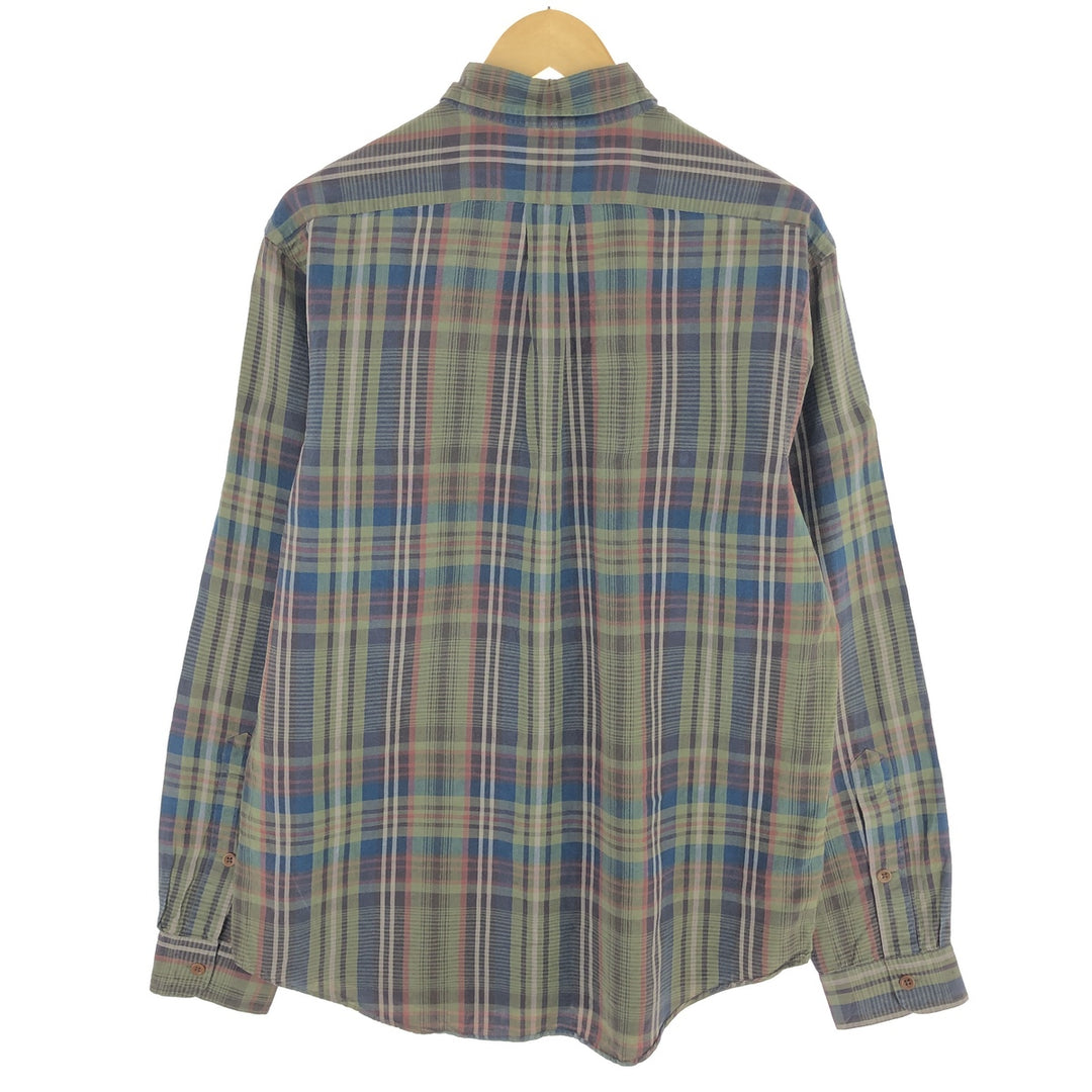 Ralph Lauren POLO by Ralph Lauren Check Pattern Long Sleeve Linen Shirt Men's L / eaa470640