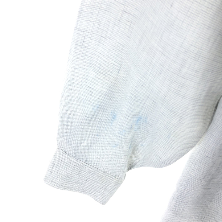 Burberry's BURBERRYS OF LONDON Long Sleeve Linen Button Down Shirt Made in USA Men's XL /eaa470641