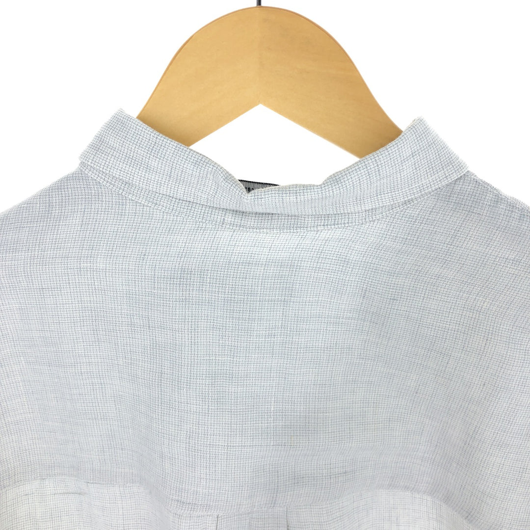 Burberry's BURBERRYS OF LONDON Long Sleeve Linen Button Down Shirt Made in USA Men's XL /eaa470641