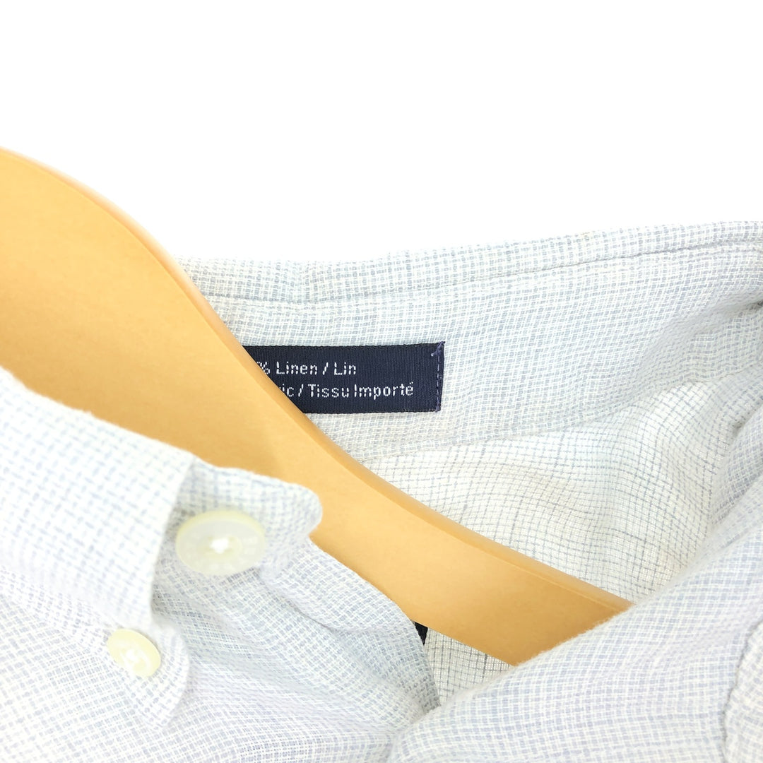 Burberry's BURBERRYS OF LONDON Long Sleeve Linen Button Down Shirt Made in USA Men's XL /eaa470641