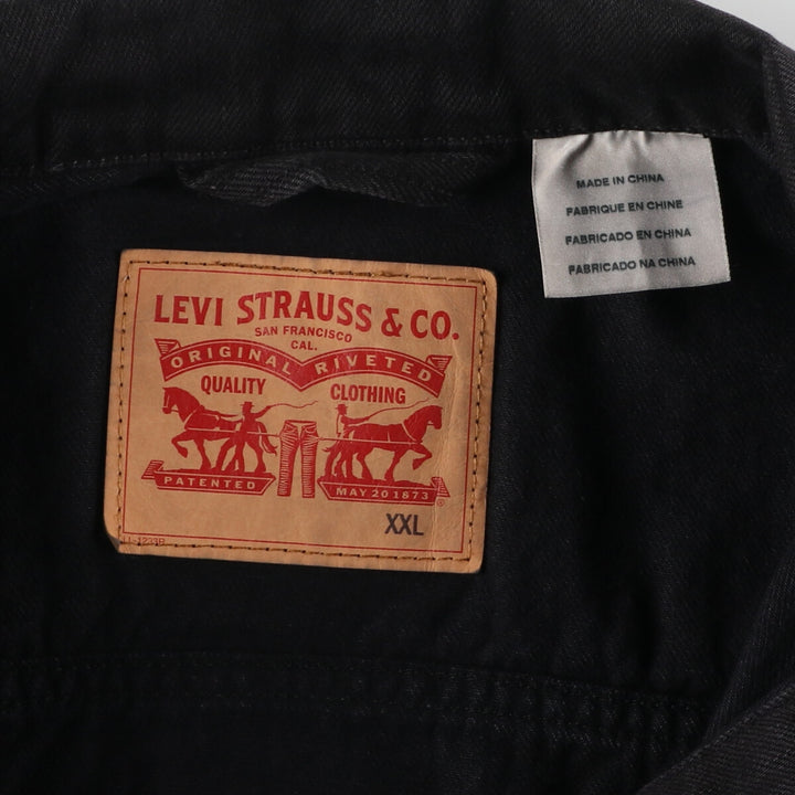 Levi's Black Denim Jacket, G-Jean, Men's XXL / eaa470727