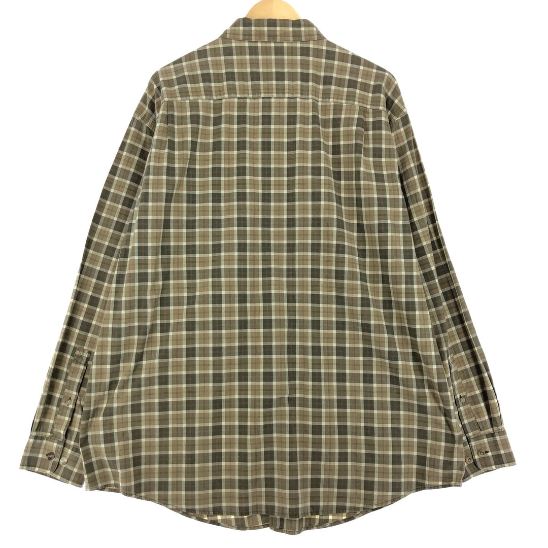 LLBean Long Sleeve Button-Down Check Shirt Men's XL /eaa470733